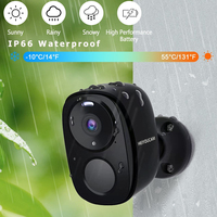 Caméras de sécurité sans fil pour l'extérieur, batterie 2K, caméra 62 WiFi, mouvement AI, sirène, budgétaire, vision nocturne de document, étanche IP66 1